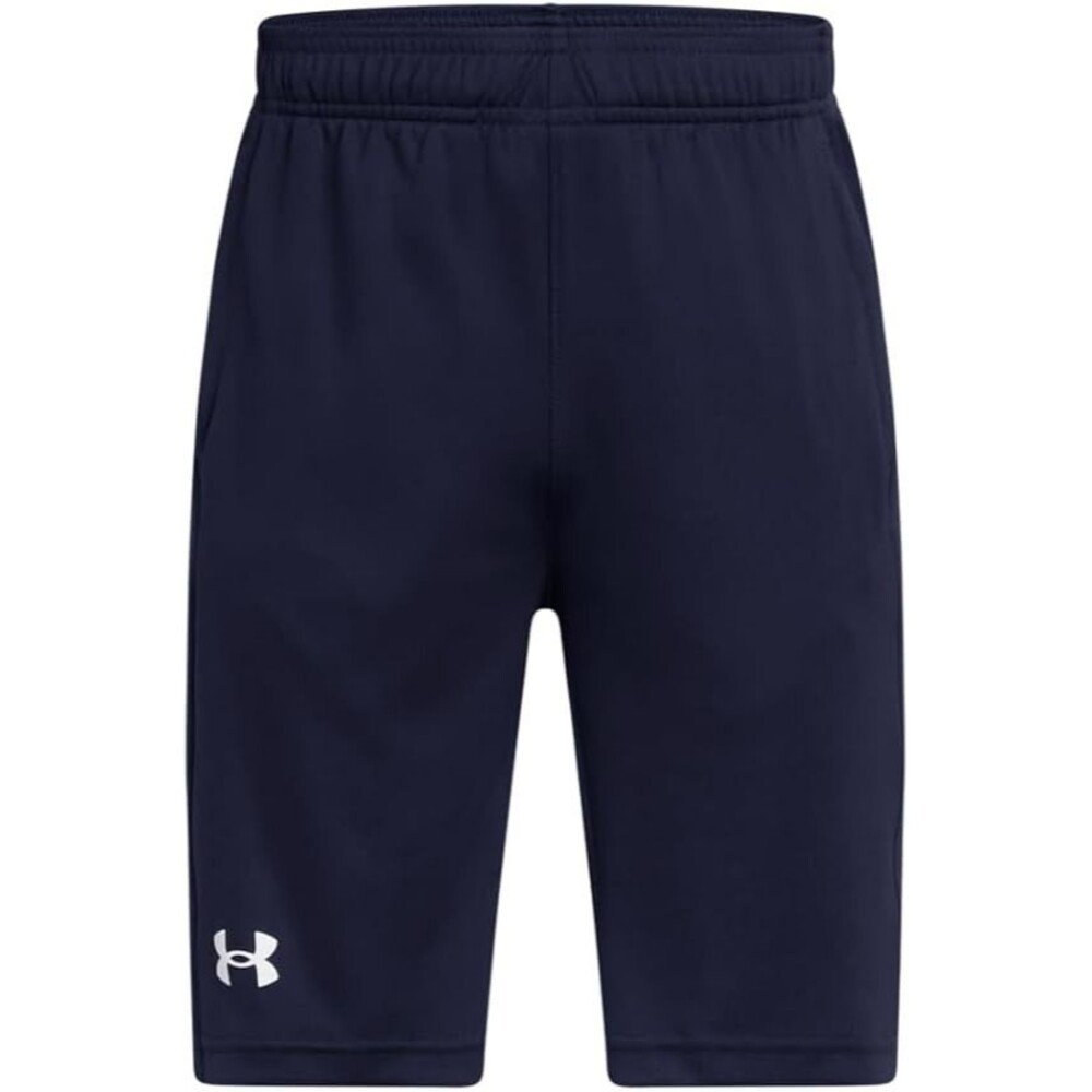 Under Armour Boys' Velocity Shorts LARGE Mid Night Navy Mid-Rise Loose Fit